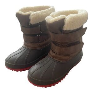 Cat & Jack Brown and Cream Kids Boots